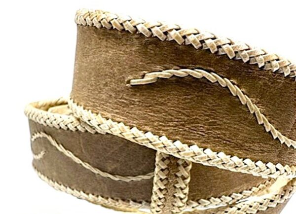 Handcrafted Rawhide Leather Belt – Custom Fit & Timeless Style - Image 2