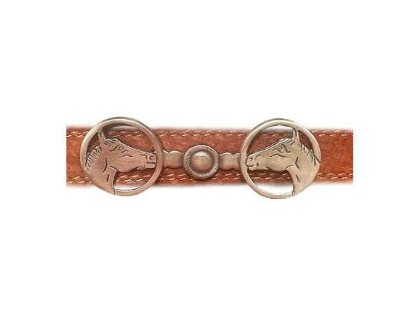 Handmade Alpaca Silver Double Horse Head Belt Buckle | Equestrian Elegance - Image 6