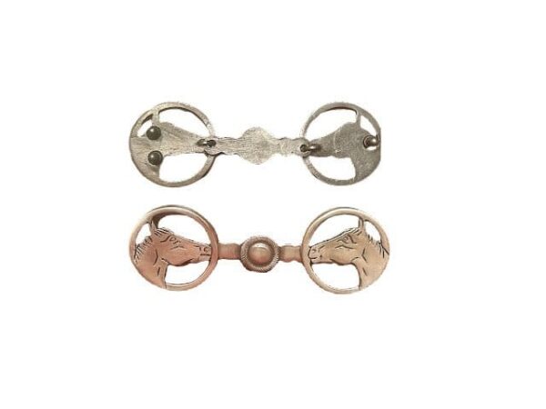 Handmade Alpaca Silver Double Horse Head Belt Buckle | Equestrian Elegance - Image 5