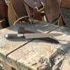 Exotic Ebony Wood Handle with Inlayed Alpaca Silver Wire Facon Knife - 30cm Extra Long, Spectacular Knife!