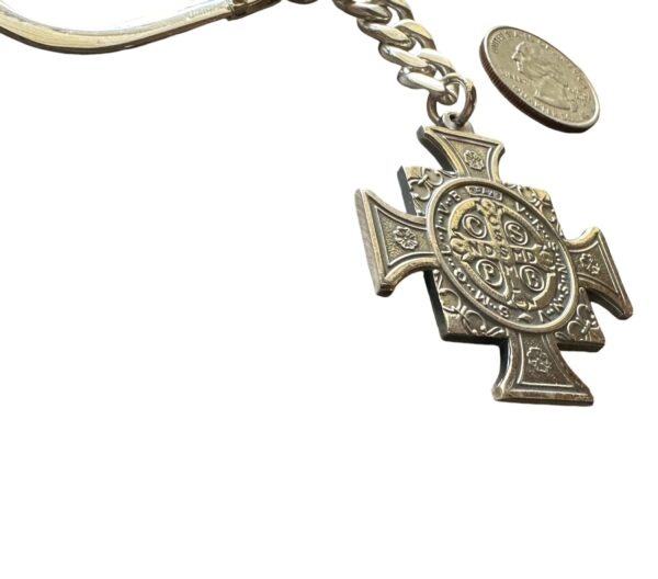 Saint Benedict Cross Keychain | Style with Purpose, Faith in Every Detail - Image 6