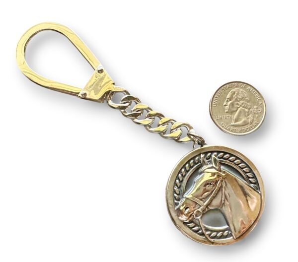 Silver Horse Head Keyring - Key Chain