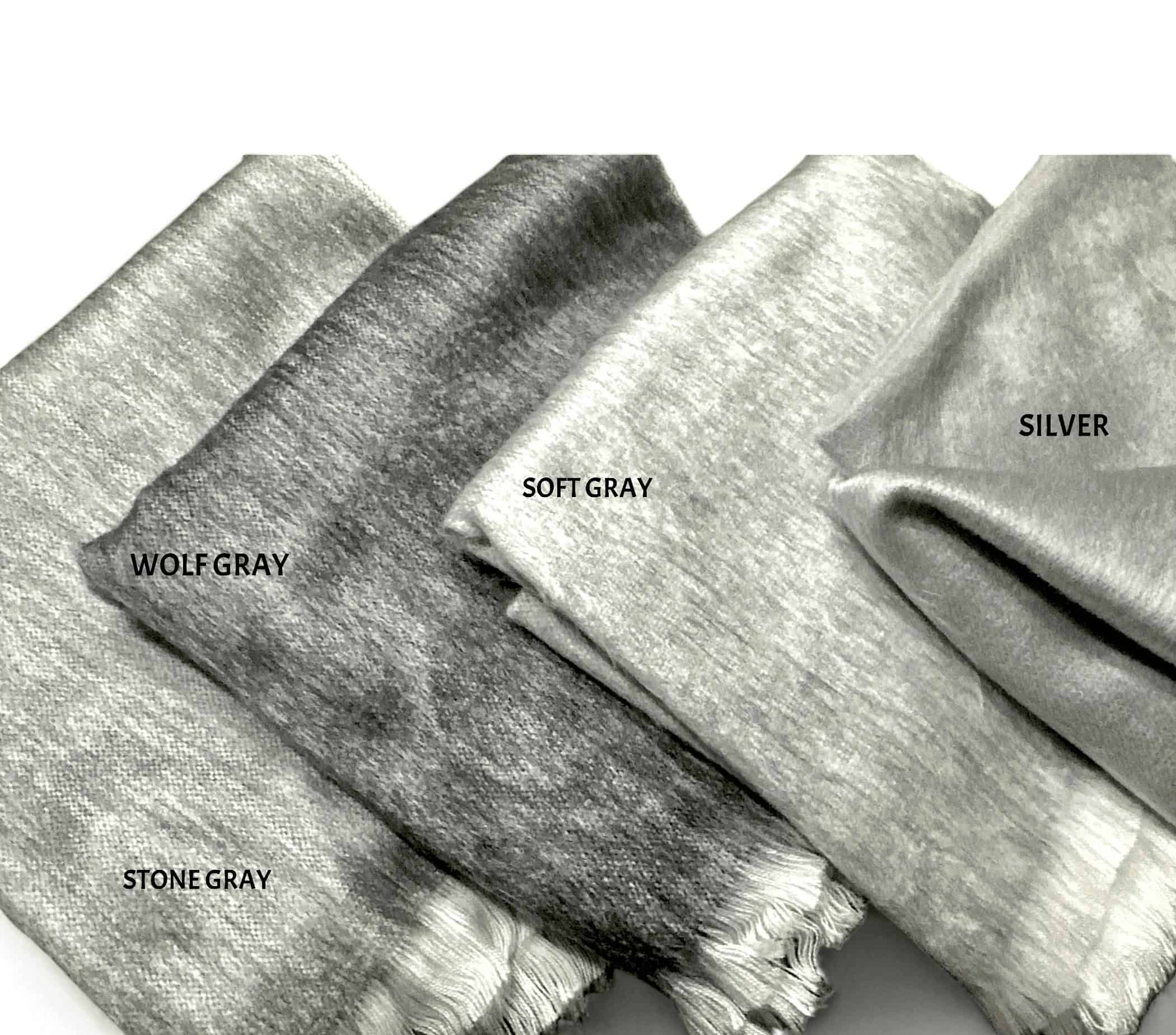 Gray Alpaca Wrap Hypo-Allergenic - Image 3