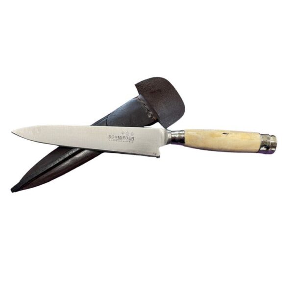 GENUINE & AUTHENTIC BONE HANDLED GAUCHO KNIFE - ALPACA SILVER ADORNMENTS WITH A 14CM, FULL TANG STAINLESS STEEL BLADE - ARG-CUCA/2086-14 - Image 5