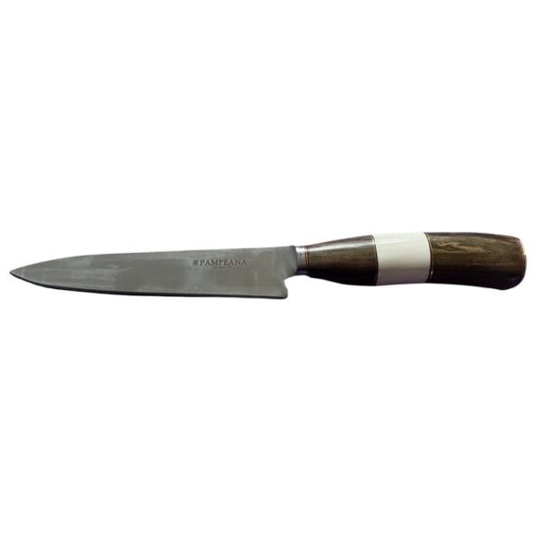 14CM NATURAL BONE AND WALNUT WOOD WITH BRASS ACCENTS - FIXED BLADE GAUCHO KNIFE - HANDMADE IN ARGENTINA - Reduced Price - Image 2