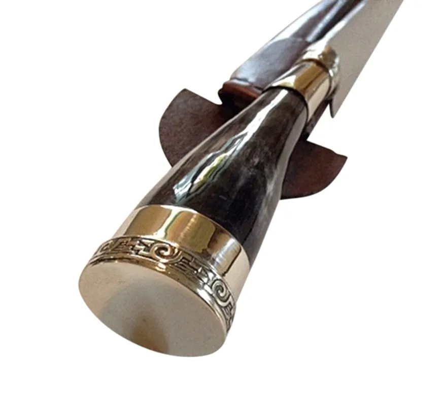 AN EXTRA HANDSOME COW HORN HANDLE GAUCHO KNIFE - THE PERFECT MULTI-PURPOSE TOOL! - ARG-475/14-bK - Image 2