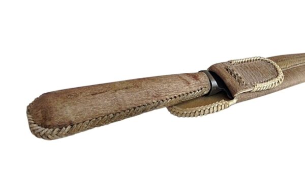 GENUINE ARGENTINIAN, FIXED BLADE GAUCHO KNIFE - LEATHER WRAPED HANDEL with FULL TANG, STAINLESS STEEL - OFFERED IN 18cm or 14cm BLADE LENGTHS - Image 2