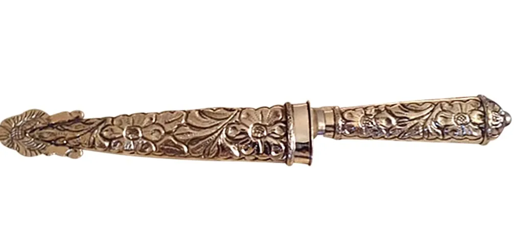 AUTHENTIC ALPACA SILVER CUCHILLO ARGENTINIAN GAUCHO KNIFE WITH STAINLESS STEEL BLADE - CACU-404/3684 - Image 3