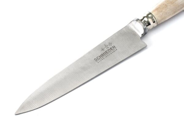 AUTHENTIC BONE HANDLE GAUCHO KNIFE WITH FULL TANG, FIXED STAINLESS STEEL BLADE & ALPACA SILVER ACCENTS - CUCA126/2350-14 - Image 4