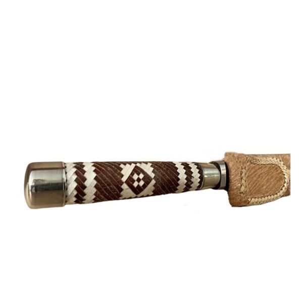 FIXED BLADE GAUCHO KNIFE, HAND BRAIDED RAWHIDE HANDLE, 100% CRAFTED BY HAND IN ARGENTINA! - CUCA408/1461 - Image 4
