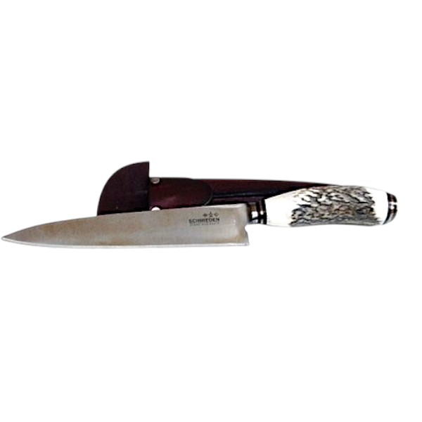 Heavy staghorn gaucho knife