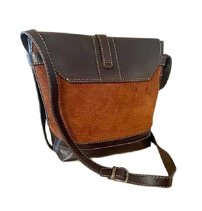 GENUINE EXOTIC CARPINCHO / CAPYBARA HIDE SHOULDER / CROSS BODY SHOULDER BAG - HANDMADE IN ARGENTINA -M/2799-C - Image 3