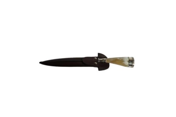 Handmade Argentinian 20cm POLISHED COW HORN HANDLE GAUCHO KNIFE - HEAVY HANDLE AND MADE FOR A MAN'S SIZE HAND! - EA-CI0320/1022 - Image 6