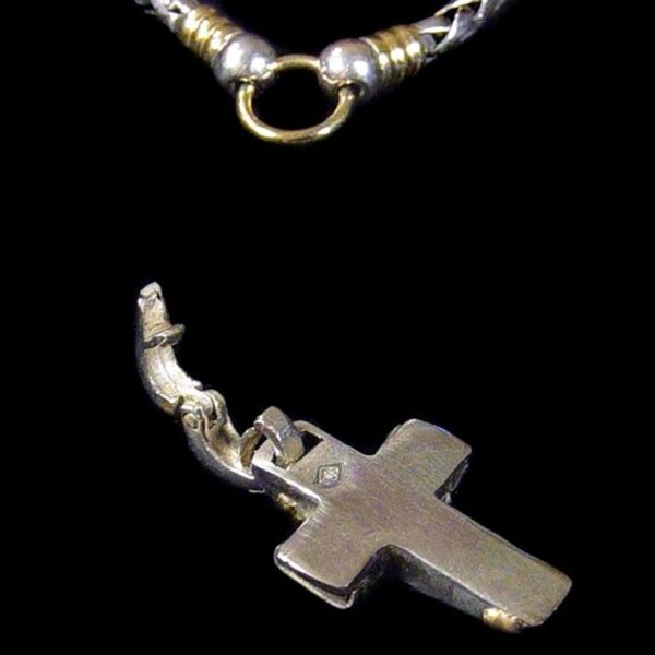 SOLID STERLING SILVER HOLY SPIRIT MEDALLION NECKLACE PENDANT - UNISEX, CHUNKY, BOLD PENDANT DESIGN - MC-481/25 - Image 3