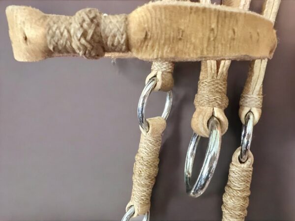 Handcrafted Rawhide Leather Bridle and Collar Set | Equestrian Craftsmanship and Durability - Image 7
