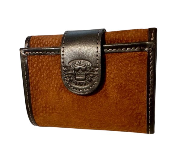 CAPYBARA CARPINCHO LEATHER TRI-FOLD UNISEX CREDIT CARD WALLET - HANDMADE IN ARGENTINA