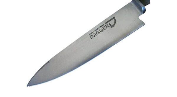 12cm STAINLESS STEEL FIXED BLADE GAUCHO KNIFE WITH 100% HAND BRAIDED RAW HIDE HANDLE - A WORKING PIECE OF ART - EA-CI05514/1527/BL - Image 2
