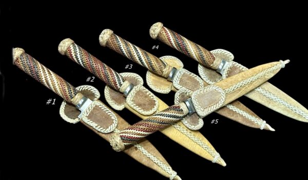 12cm Rawhide Braided Gaucho Knife