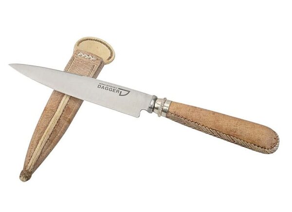 GENUINE ARGENTINIAN, FIXED BLADE GAUCHO KNIFE - LEATHER WRAPED HANDEL with FULL TANG, STAINLESS STEEL - OFFERED IN 18cm or 14cm BLADE LENGTHS