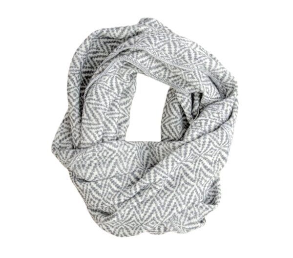 100% GENUINE ALPACA FIBER 'INFINITY' SCARF - UNISEX, SUPER SOFT, WARM & VERSATEL - ET-MDM/2299-SG-IV