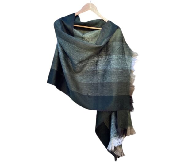 Alpaca Shawl/Wrap - Hand-Spun Fiber, Super Soft with Extra Warm - Image 4
