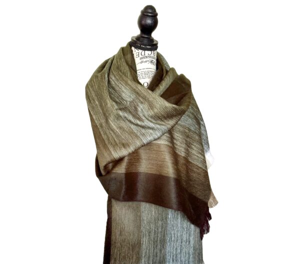 Alpaca Shawl/Wrap - Hand-Spun Fiber, Super Soft with Extra Warm - Image 5