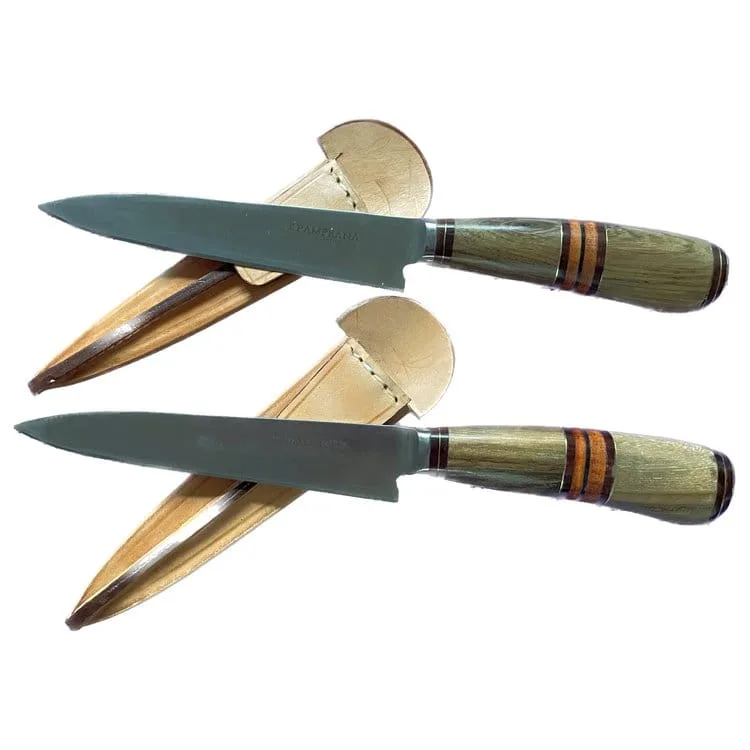 REGIONAL ARGENTINIAN HARDWOOD HANDLED GAUCHO KNIFE, HANDMADE! A GREAT 'ASADO' KNIFE! - CUCA013/1220 - Image 2