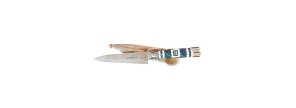 RAW HIDE LEATHER - TIENTO BRAIDED, WOVEN CUCHILLO VERIJERO GAUCHO KNIFE - GW-CUCH27/57 - Image 6
