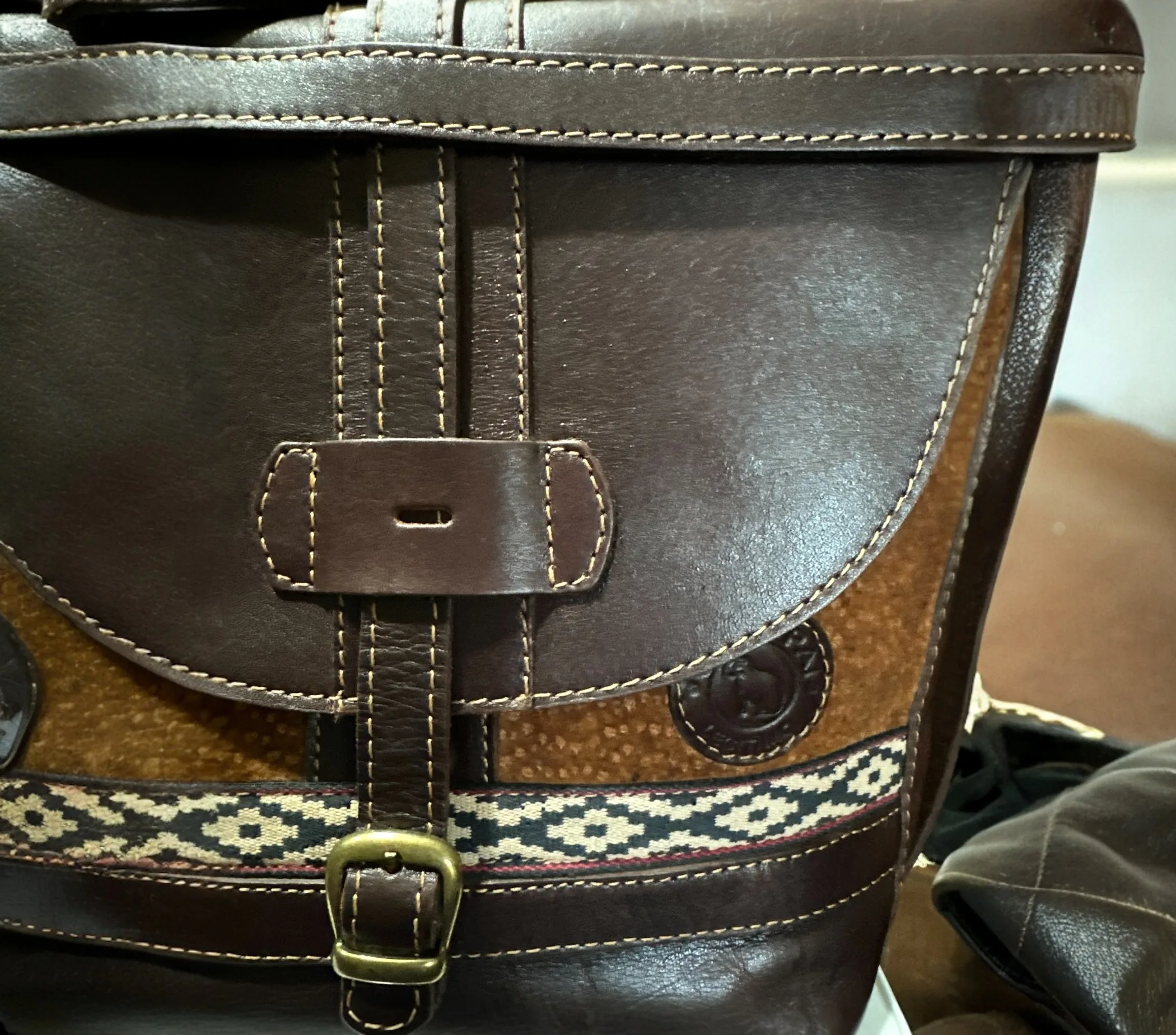 Heritage-Style Leather Crossbody Bag | Handcrafted in Argentina - Image 4