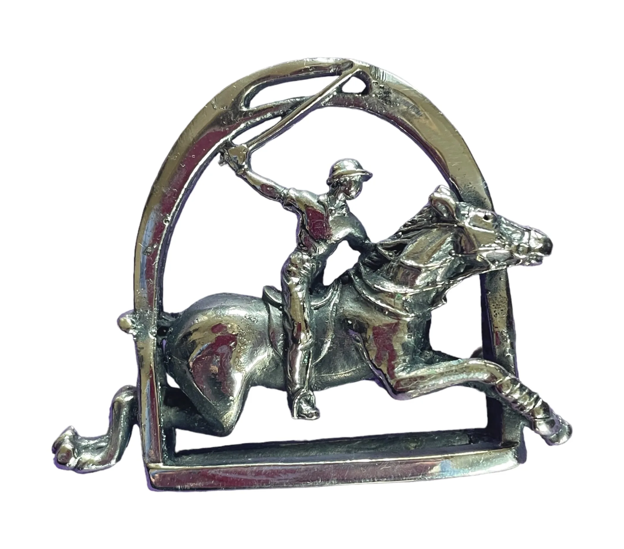 Exquisite 925 Sterling Silver Plated Alpaca Silver Polo Belt Buckle - AU-PB03-RL/25