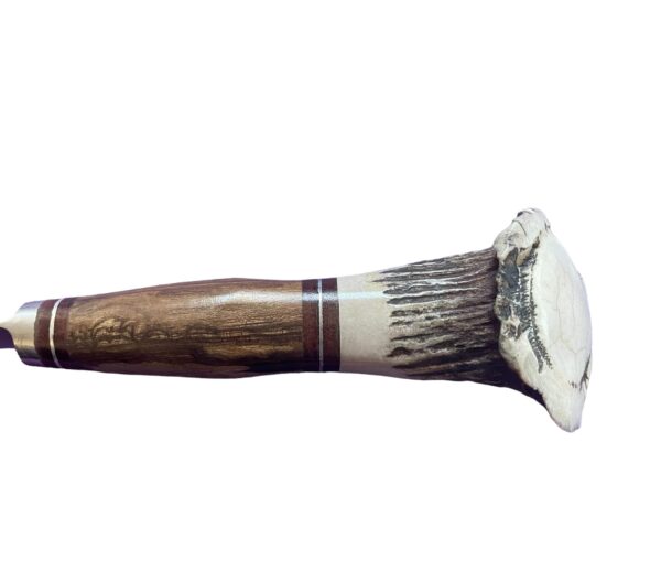 Authentic, Handmade Rugged Gaucho Knife with Genuine Staghorn Handle and Argentine Walnut Hardwood Handle and Stainless Steel Blade - Image 6