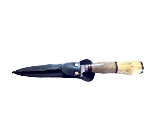 Carbon Steel, Full Tang Gaucho Knife with Polished Bone, Exotic Wood Handle, From Argentina - EUWB/106-14 - Image 3