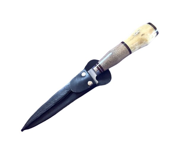 Carbon Steel, Full Tang Gaucho Knife with Polished Bone, Exotic Wood Handle, From Argentina - EUWB/106-14