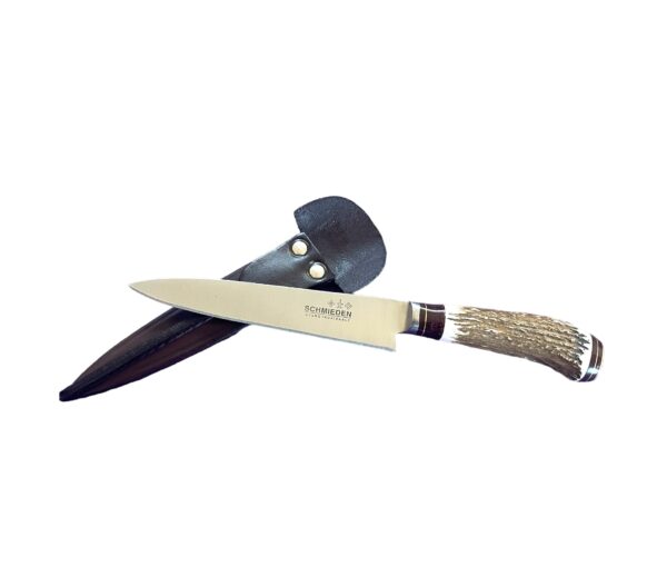 14cm Schmieden Stainless Steel Gaucho Knife with Stag Horn Handle - CUCA178/15