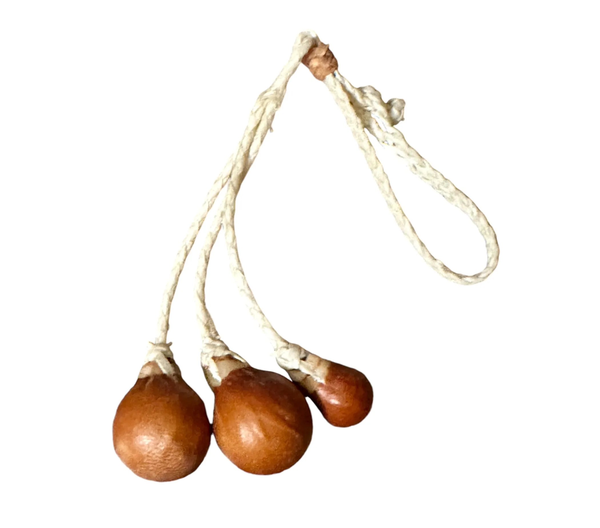 Mini Hand-Braided Leather Boleadoras Keychain – Authentic Gaucho Style - Image 4