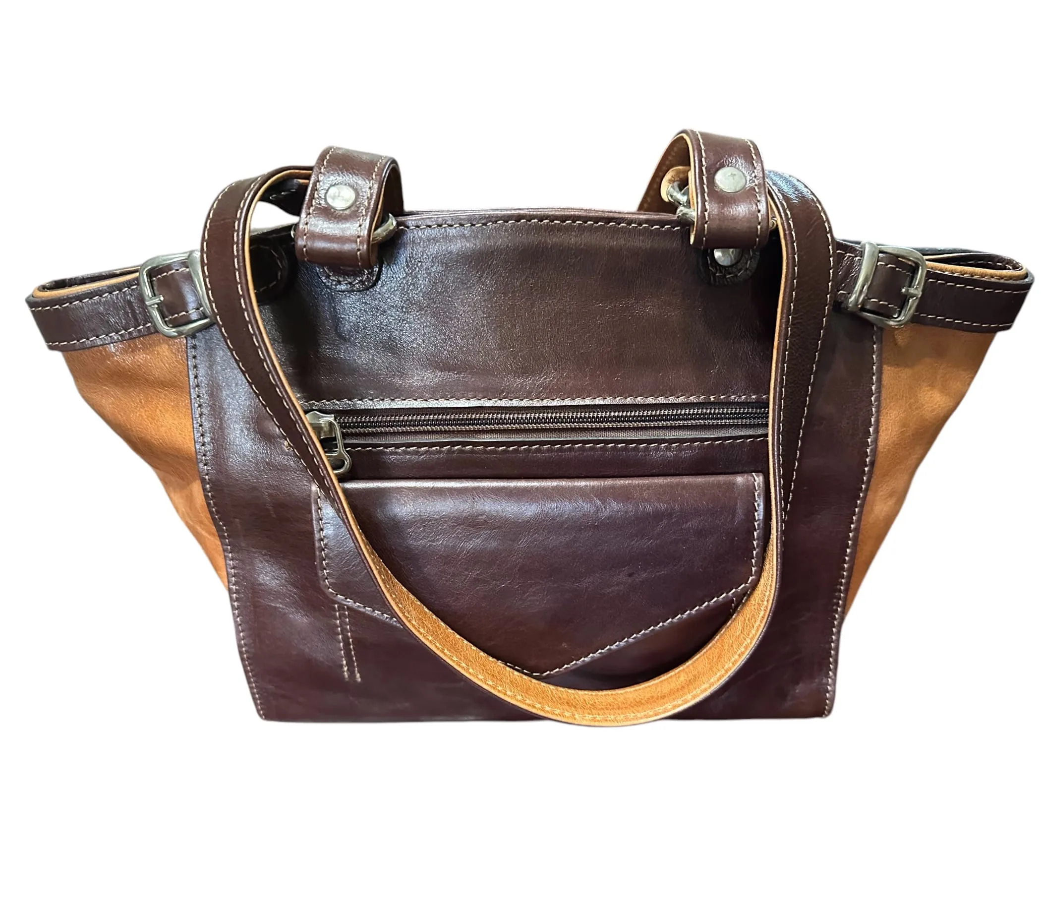 Argentinean Leather Bag - Versatile with a Stylish Design Handmade in Argentina - Image 3