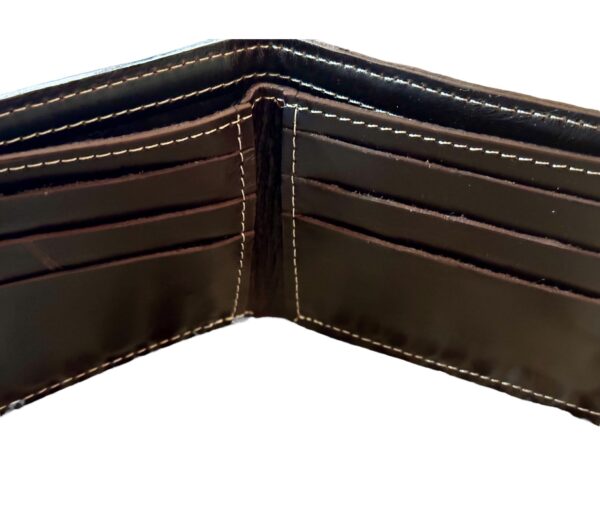 Men's Snakeskin Credit Card Wallet with Cowhide Leather Trim - Image 4