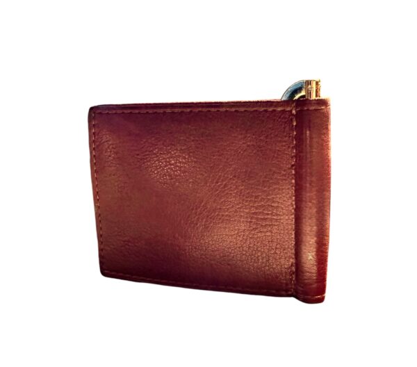 Elegant Calf Hide Leather Money Clip - Handmade in Argentina