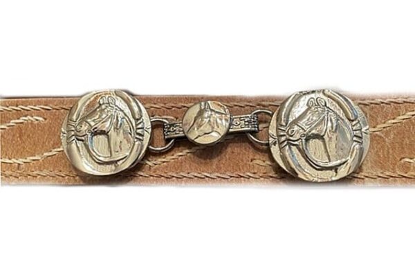 Alpaca Silver Horse Head Belt Buckle | Handmade in Argentina - Image 3