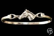 horse head bangle bracelet