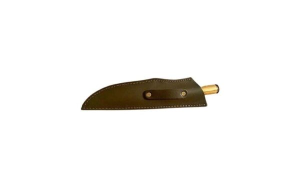 HAND CRAFTED .50 CALIBER SHELL, CARBON STEEL FIXED BLADE CUCHILLO GAUCHO KNIFE - REMI/50C/40-CS - Image 5