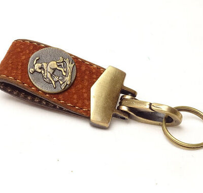 Capybara & brass keychain