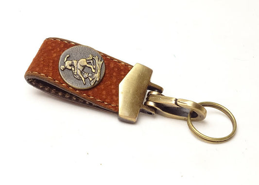 Capybara & brass keychain
