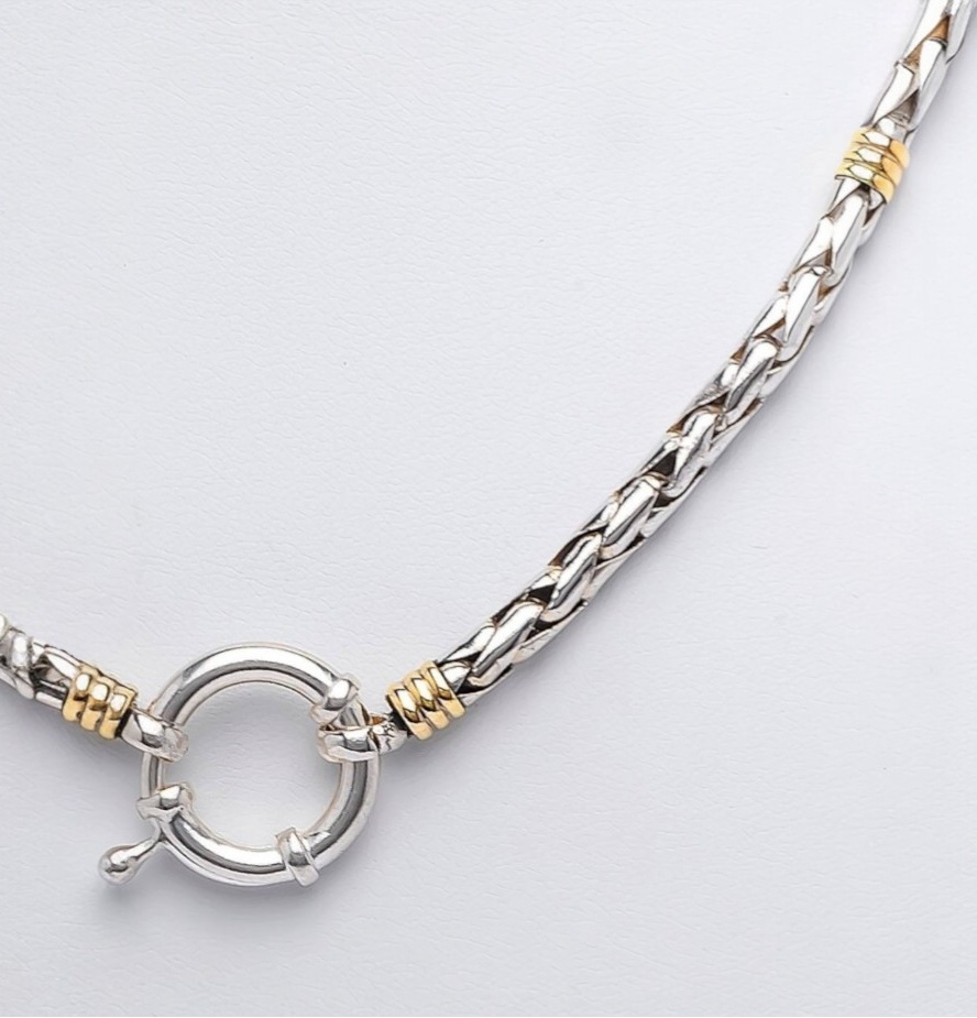 braided chain with ring