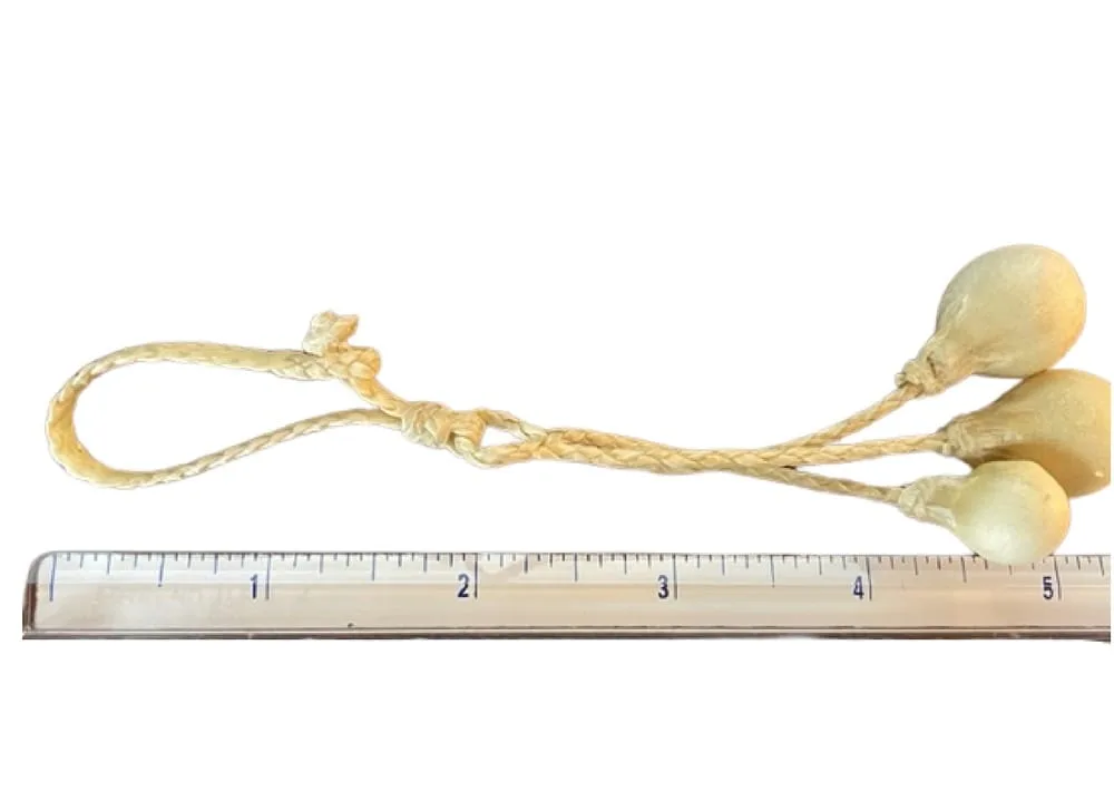 Mini Hand-Braided Leather Boleadoras Keychain – Authentic Gaucho Style - Image 3