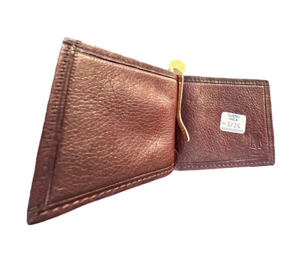 Elegant Calf Hide Leather Money Clip - Handmade in Argentina - Image 4