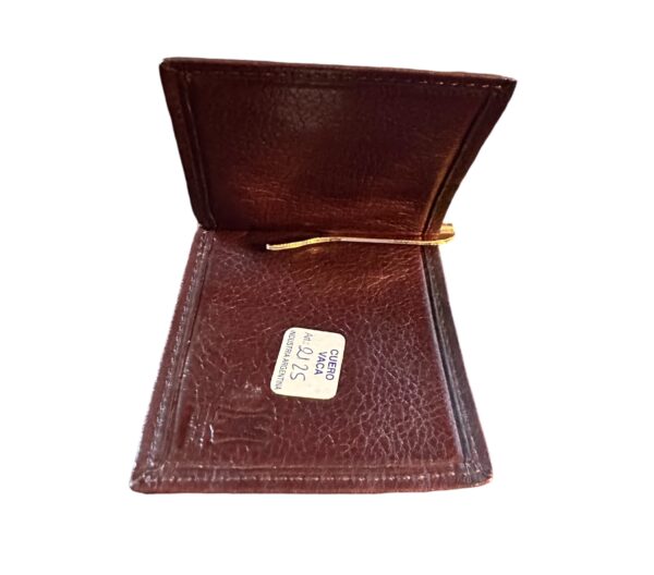 Elegant Calf Hide Leather Money Clip - Handmade in Argentina - Image 3