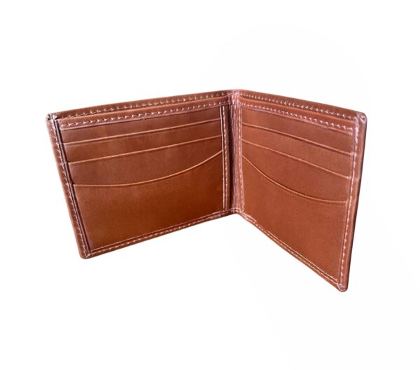 100% FINE ARGENTINE COWHIDE LEATHER - MEN'S CREDIT CARD STYLE WALLET - SUPER SOFT, SUPPLE and HANDMADE - Image 7