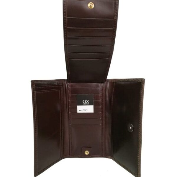 GENUINE, 100% ARGENINIAN LEATHER WOMEN'S CLUTCH STYLED CREDIT CARD WALLET - OZ-2023/18-R - Image 5