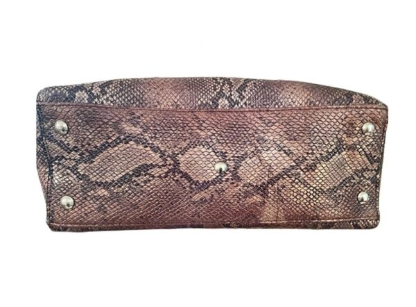 Reptile Printed Genuine Argentine Cowhide Leather Tote Bag – Handcrafted Unique Design - Image 7